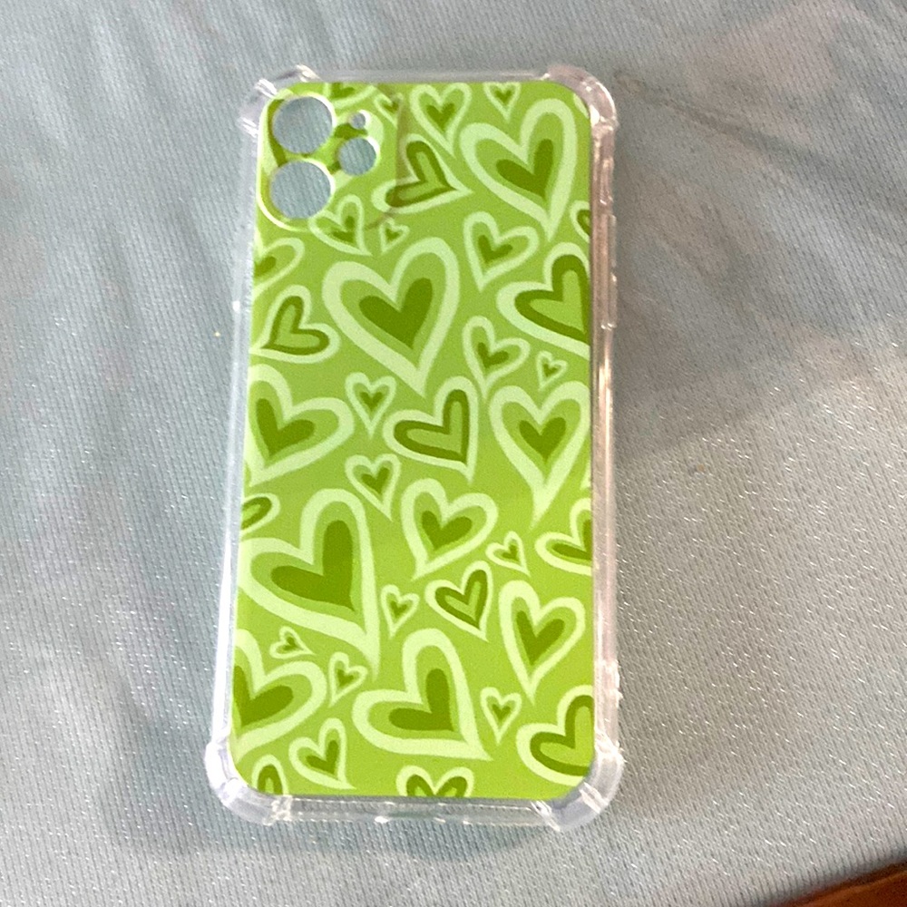 Green Heart Phone Case